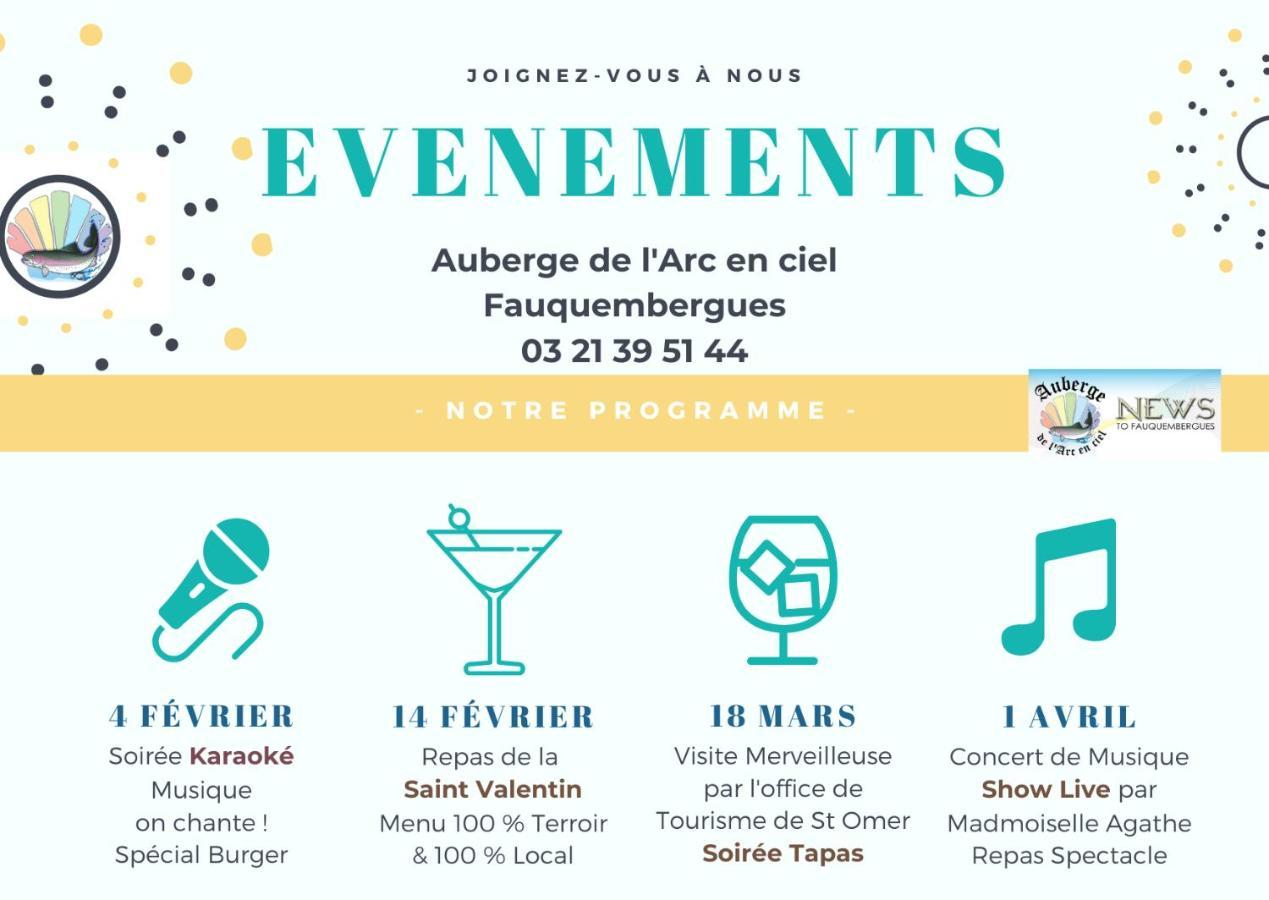 Auberge De L'Arc En Ciel Fauquembergues Екстериор снимка